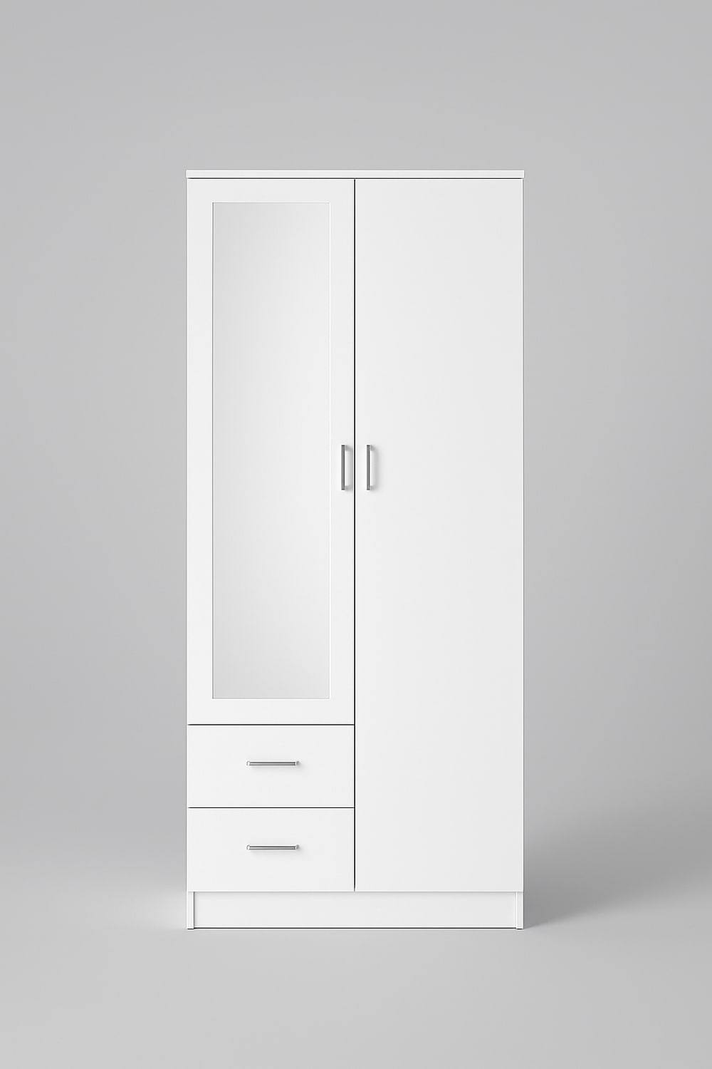 White 2 Door Wardrobe Delivered in Soho
